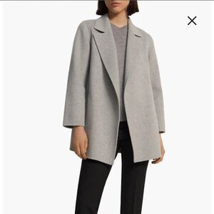 Theory Gray Clairene Wool & Cashmere Jacket